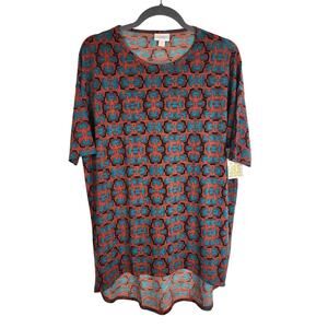 NEW LuLaRoe LLR Irma Geometric Short Sleeve Tunic Women XXS, Simply Comfortable